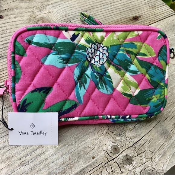Vera Bradley Tropical Paradise Wristlet Wallet Fashionable Wallet - Picture 1 of 4